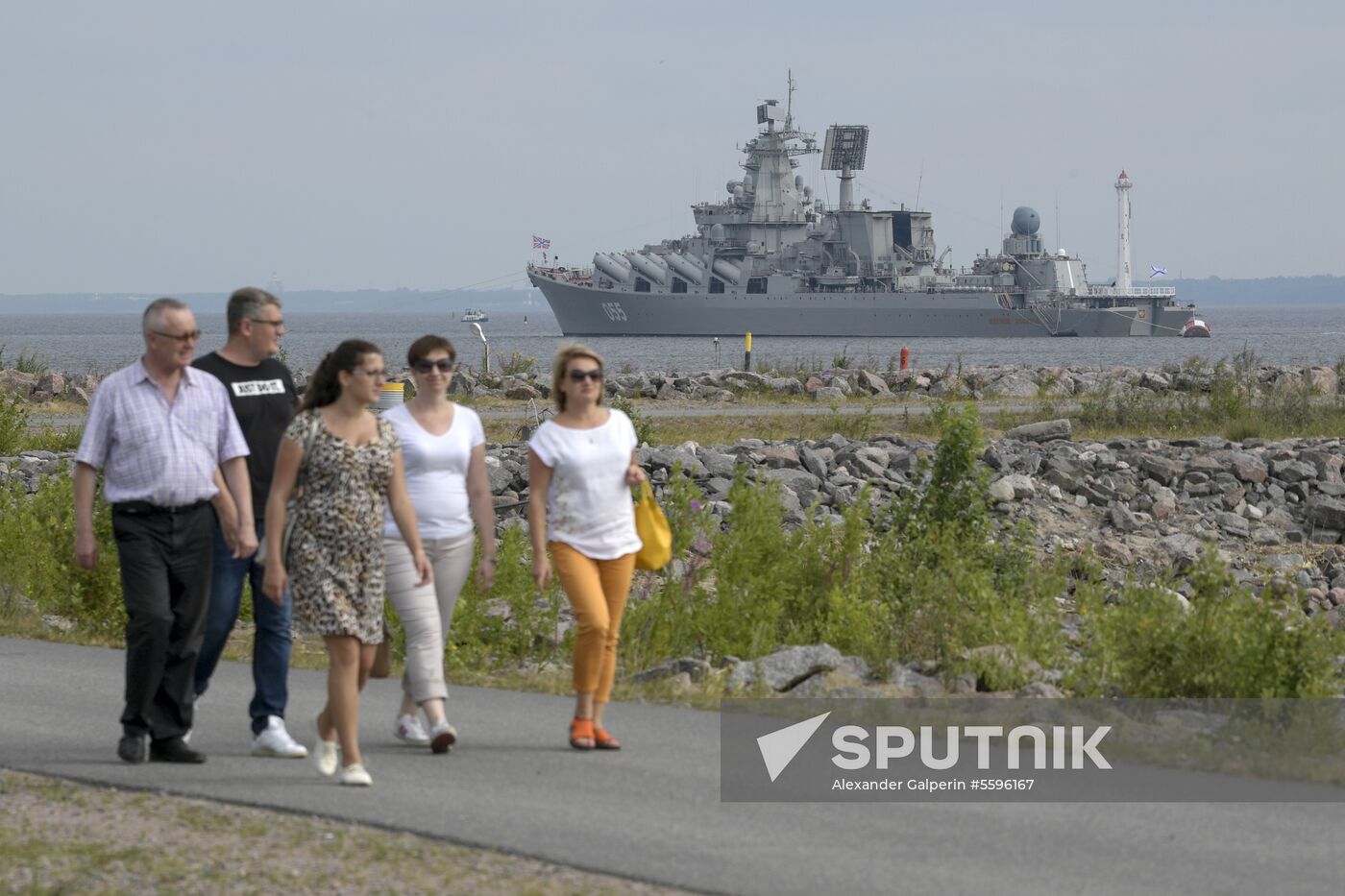 Navy Day parade rehearsal in Kronstadt