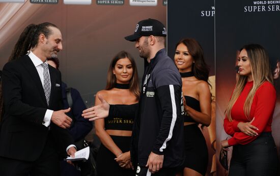 Boxing. Weighing ceremony of Murat Gassiev and Oleksandr Usyk