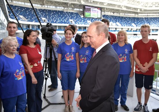 President Vladimir Putin's working trip to Kaliningrad