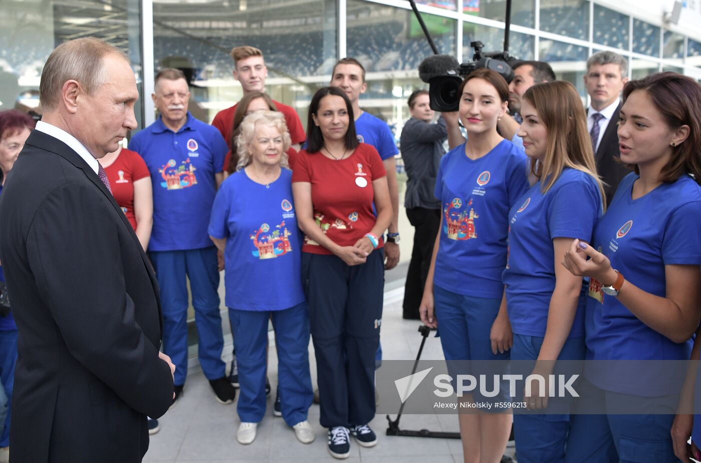 President Vladimir Putin's working trip to Kaliningrad