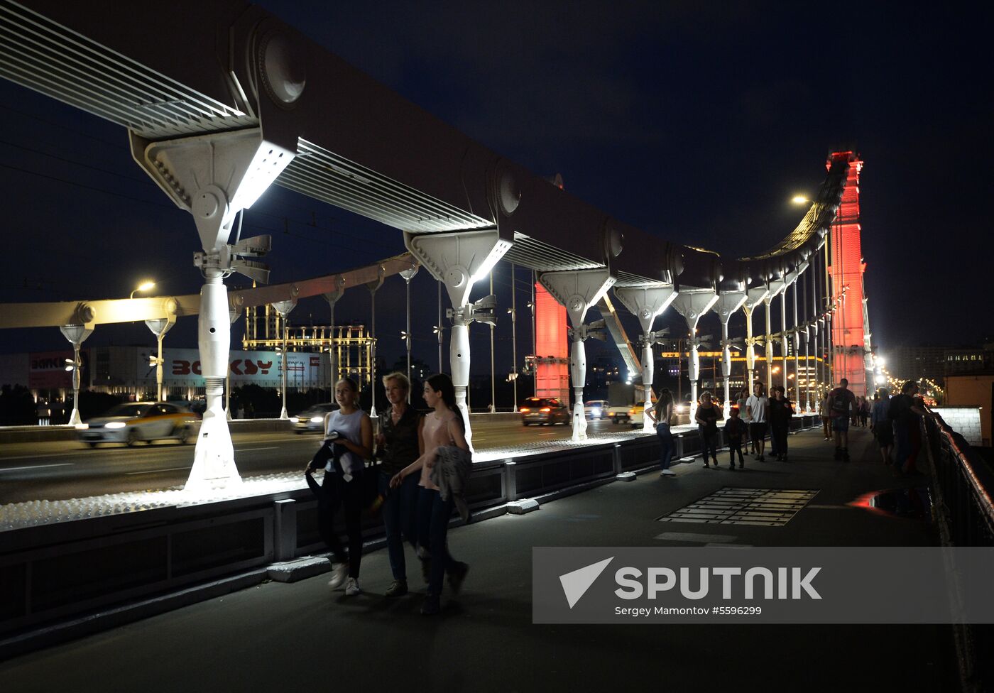 Crimean Bridge illuminated in honor of 50th anniversary of Special Olympics