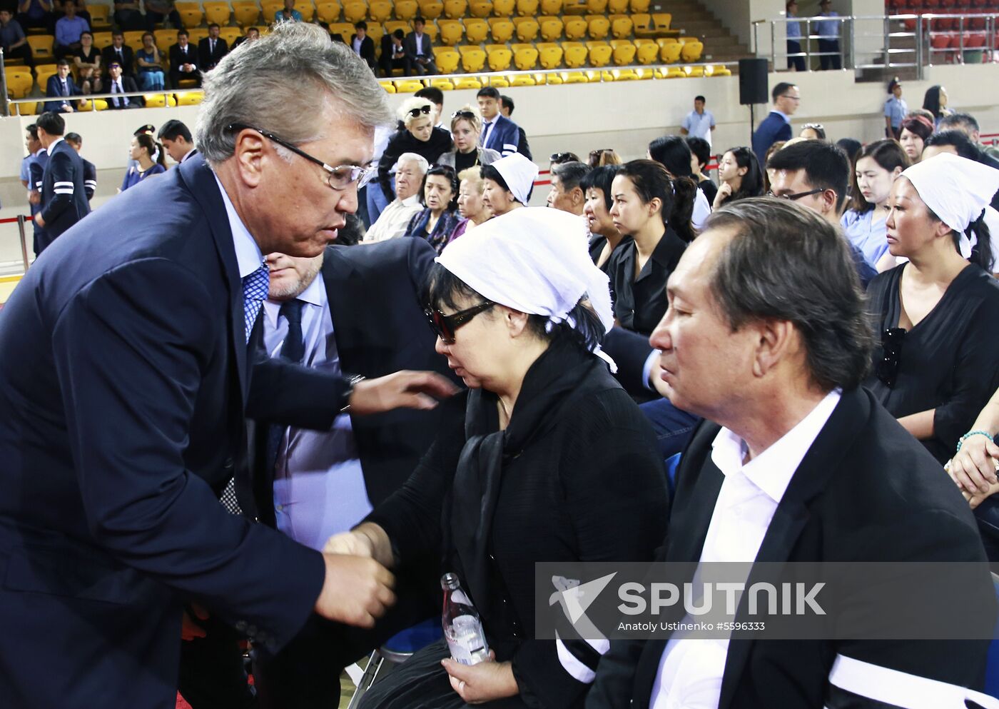 Farewell ceremony for figure skater Denis Ten in Kazakhstan