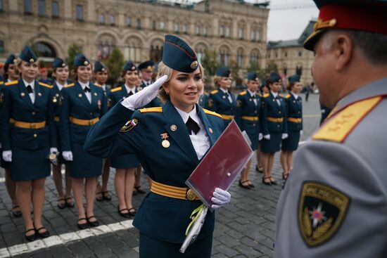 Graduation of cadets and students of higher educational institutions of Russian Emergencies Ministry