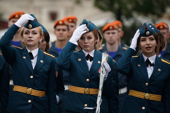 Graduation of cadets and students of higher educational institutions of Russian Emergencies Ministry