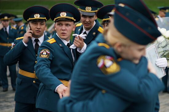 Graduation of cadets and students of higher educational institutions of Russian Emergencies Ministry