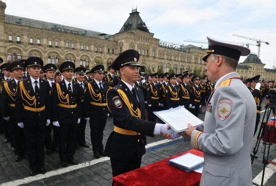Moscow Interior Ministry's university graduation ceremony