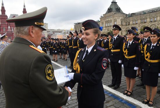 Moscow Interior Ministry's university graduation ceremony