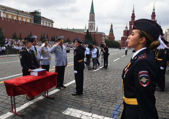 Moscow Interior Ministry's university graduation ceremony