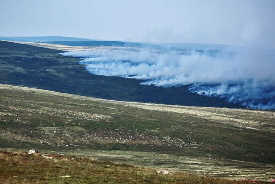 Wild fires in Murmansk Region