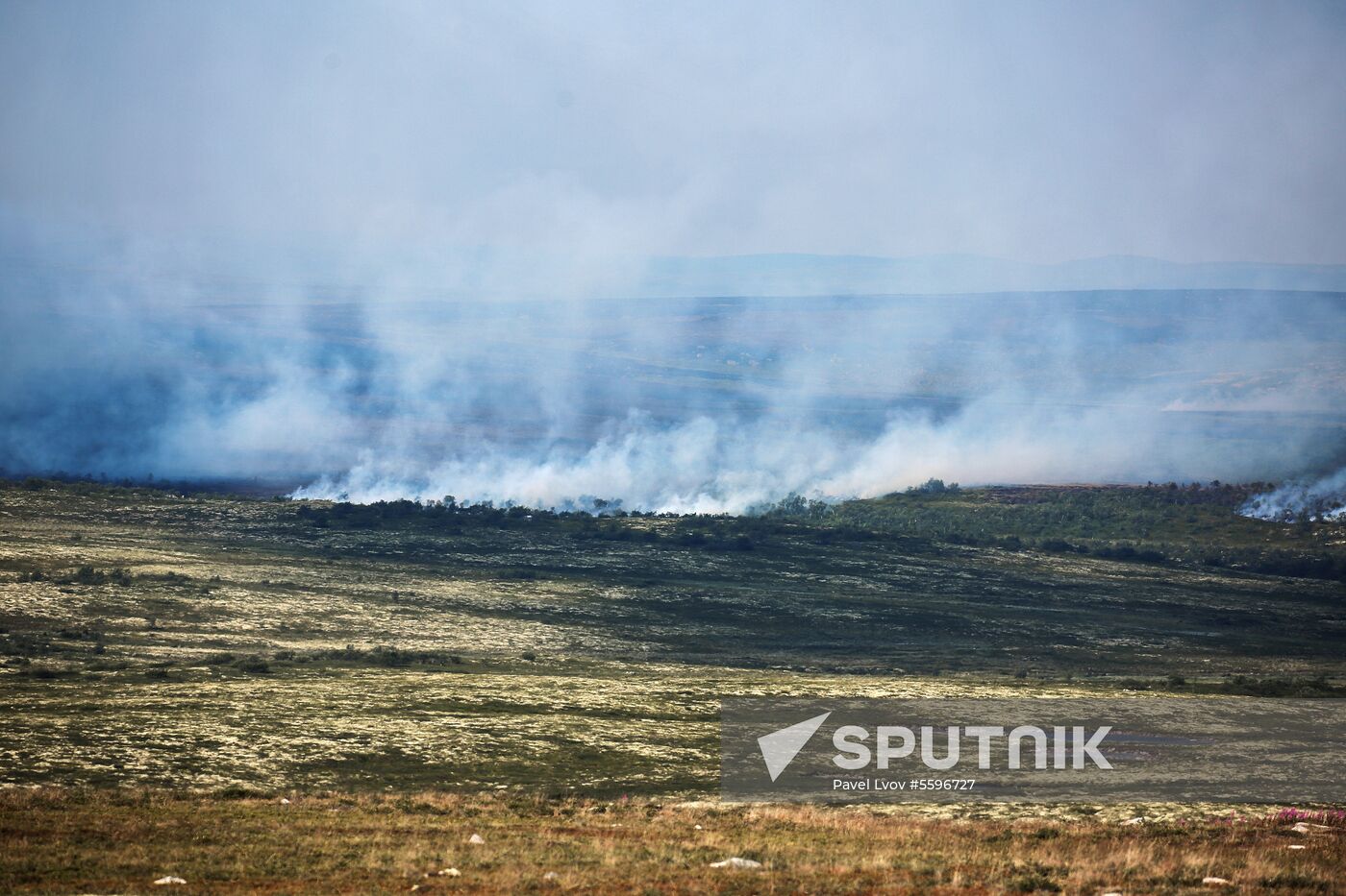 Wild fires in Murmansk Region