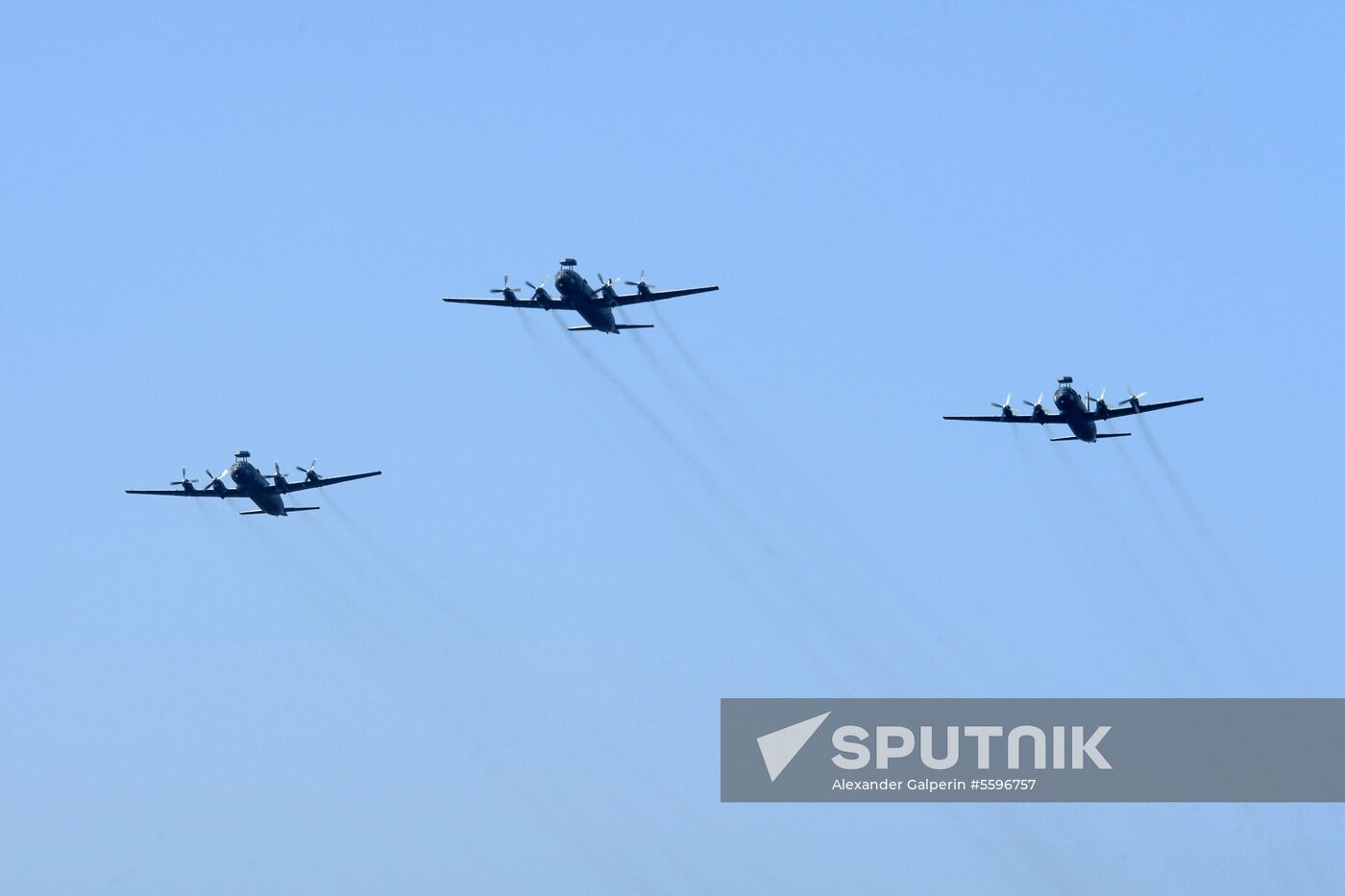 First combined rehearsal of Russian Navy parade