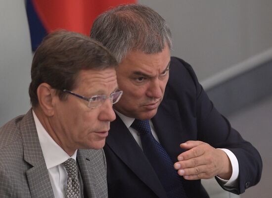 State Duma plenary meeting