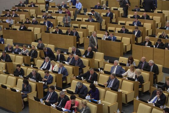 State Duma plenary meeting