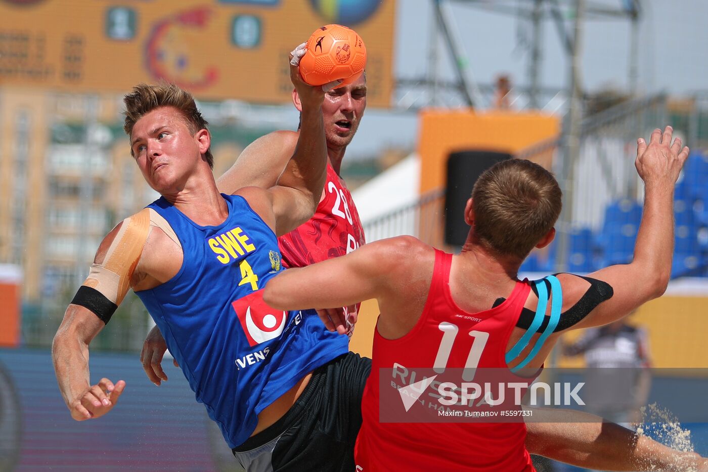 Beach Handball. 2018 World Championships. Day one