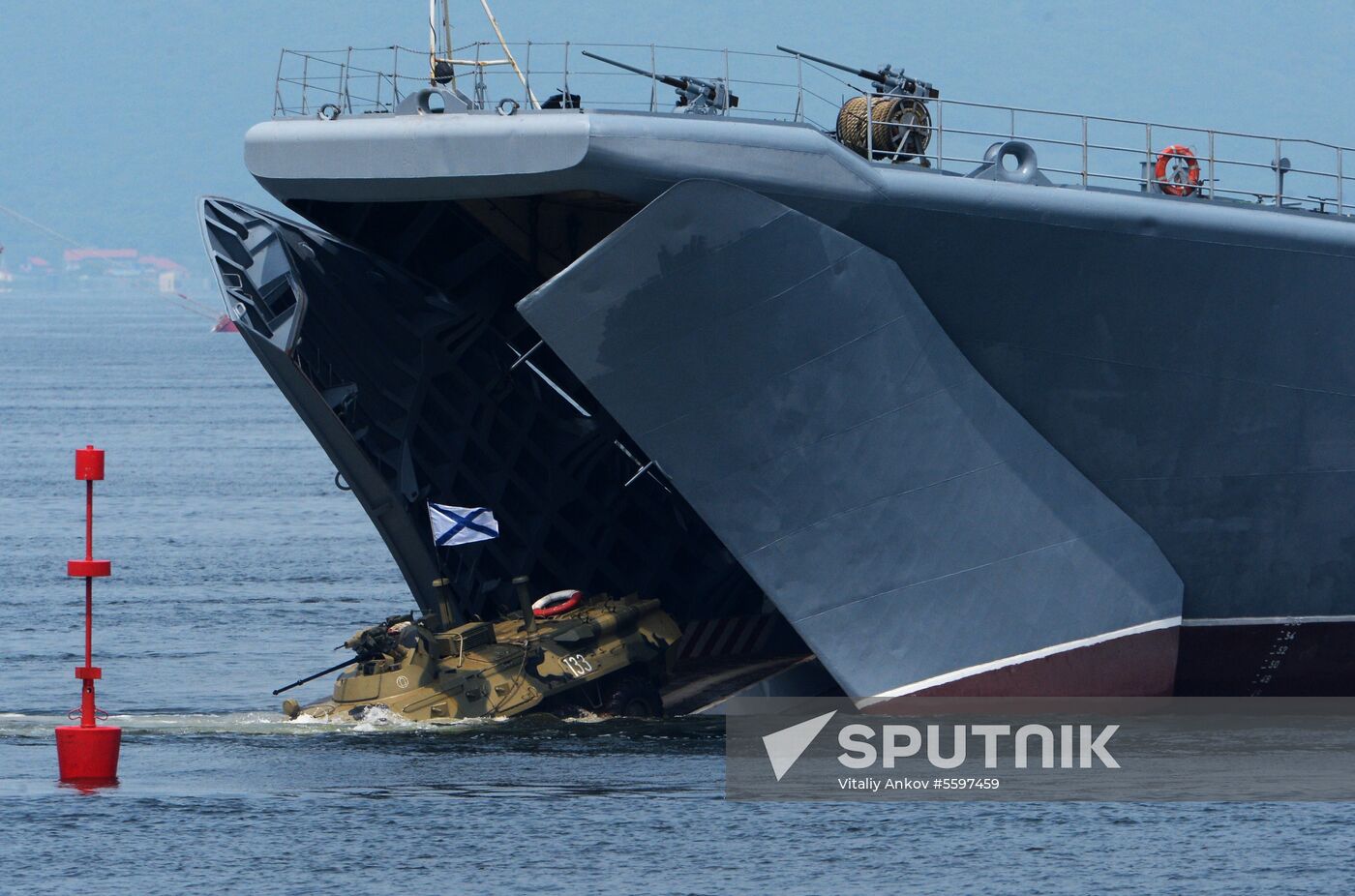 Rehearsal of military sports festival marking Navy Day in Vladivostok