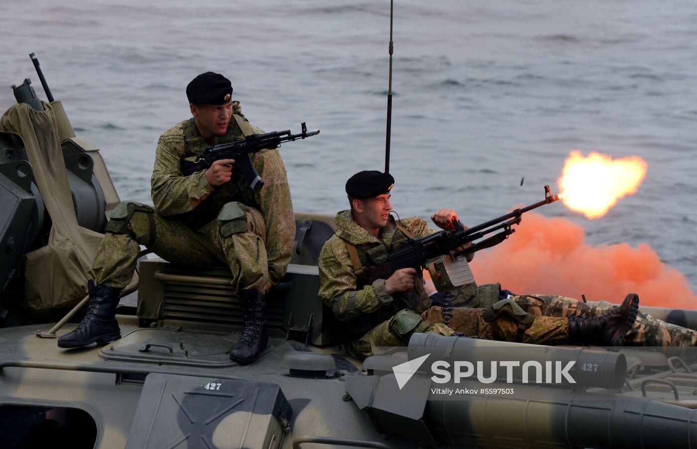 Rehearsal of military sports festival marking Navy Day in Vladivostok