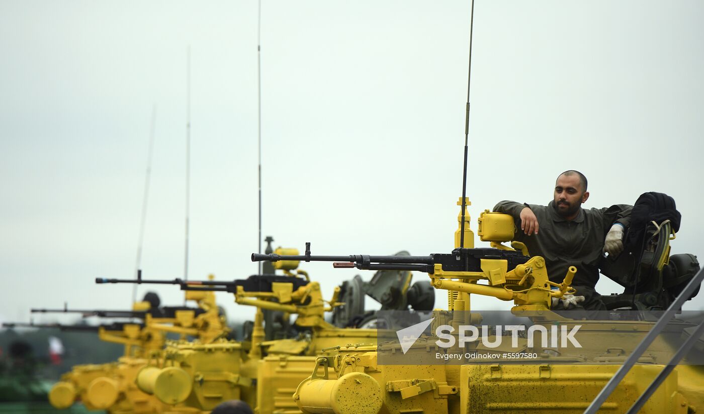 Preparations for Tank Biathlon 2018 international competition