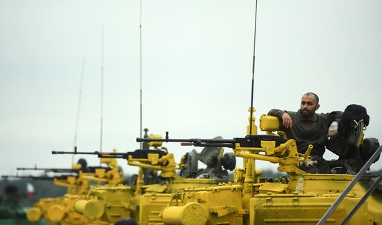 Preparations for Tank Biathlon 2018 international competition