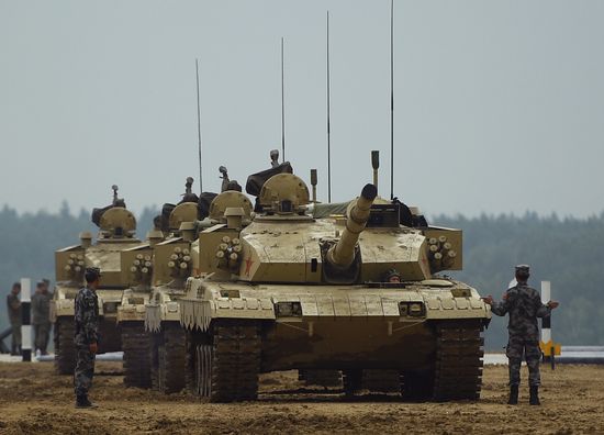 Preparations for Tank Biathlon 2018 international competition