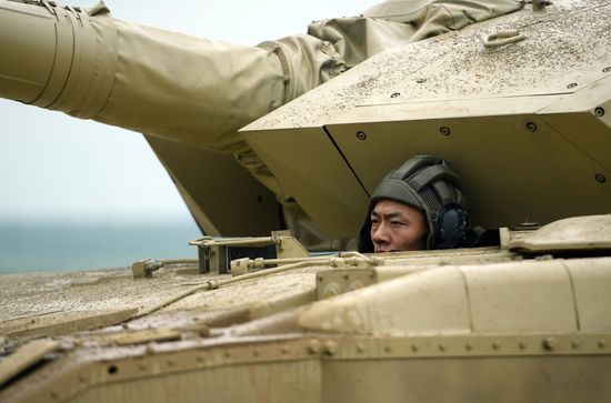 Preparations for Tank Biathlon 2018 international competition