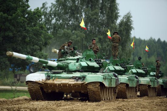 Preparations for Tank Biathlon 2018 international competition