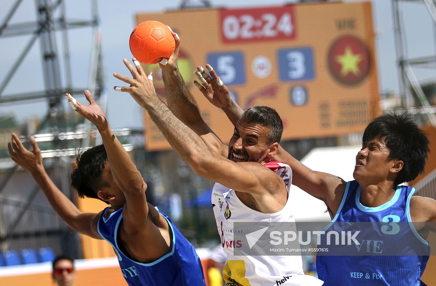 Beach Handball. 2018 World Championships. Day one