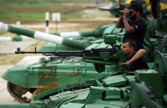 Preparations for Tank Biathlon 2018 international competition