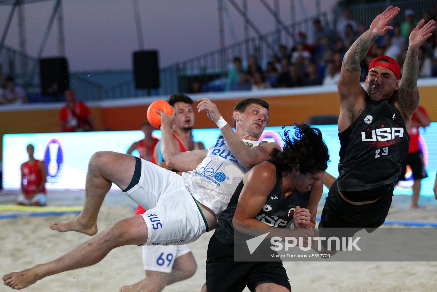 Beach Handball. 2018 World Championships. Day one