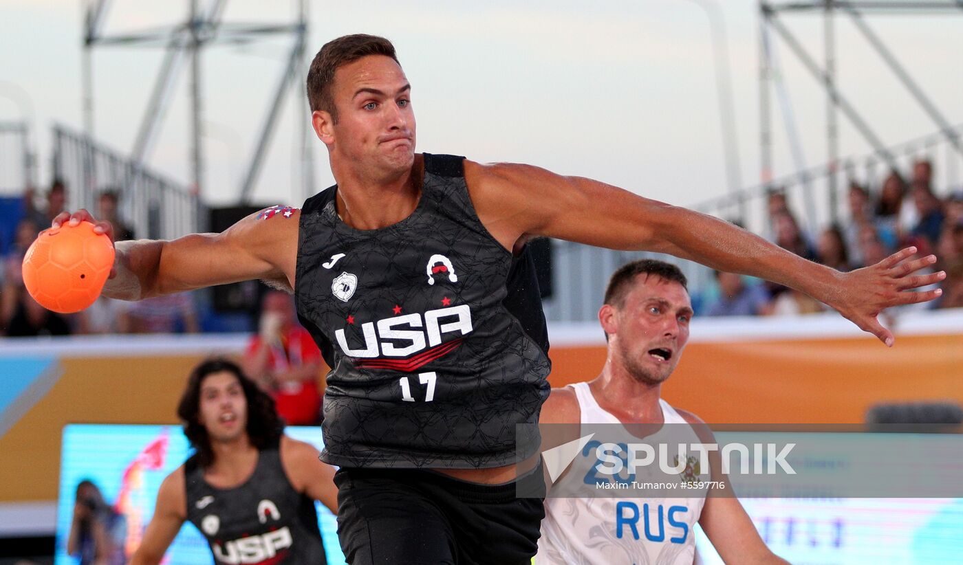 Beach Handball. 2018 World Championships. Day one