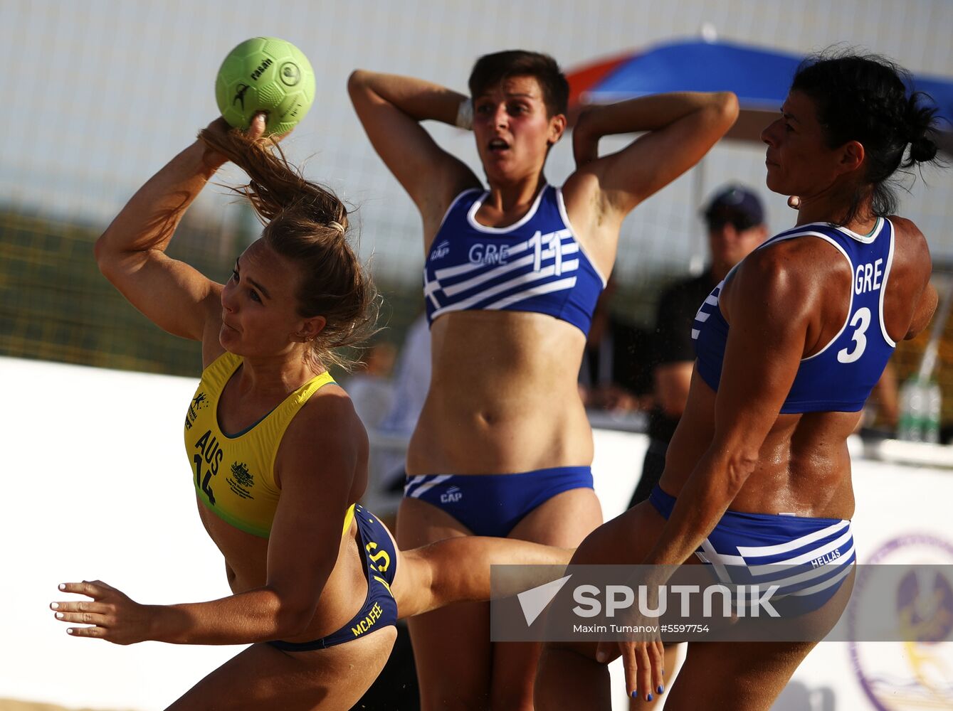 Beach Handball. 2018 World Championships. Day one