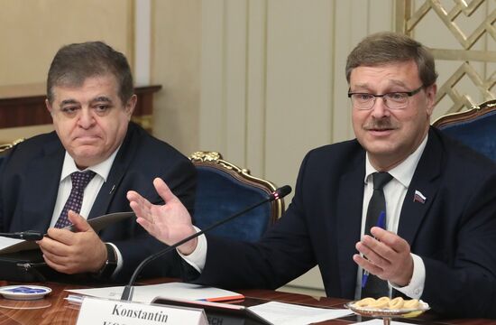 Konstantin Kosachev meets with US arms control experts