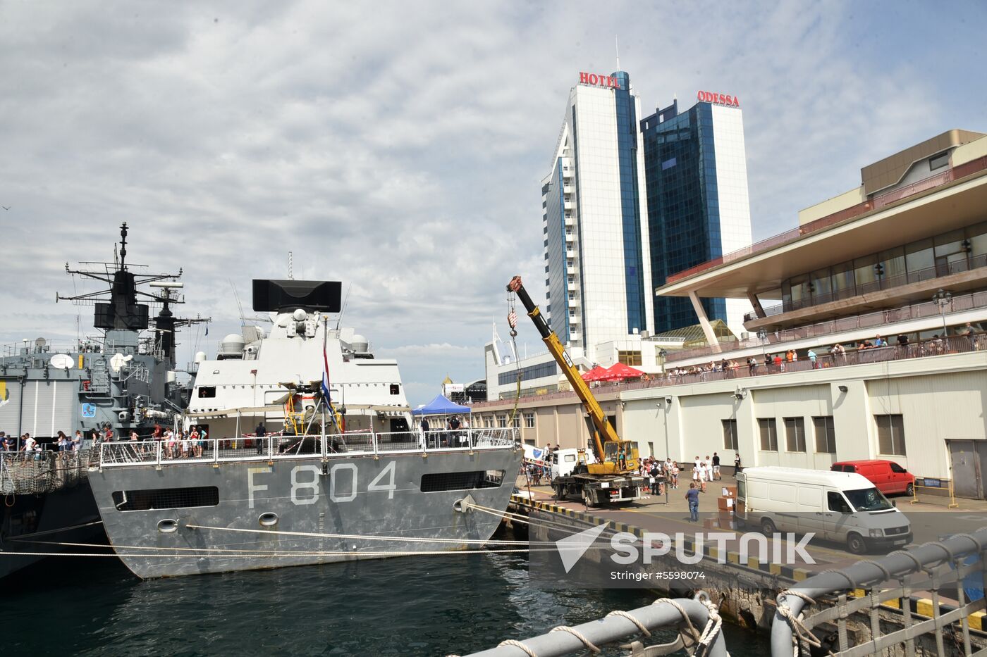 Ships of four NATO states enter port of Odessa