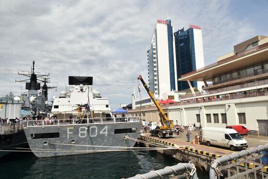 Ships of four NATO states enter port of Odessa