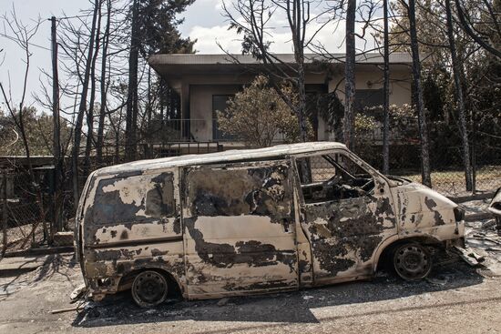 Consequences of wildfires in Greece