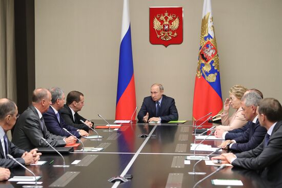 President Vladimir Putin chairs Security Council meeting