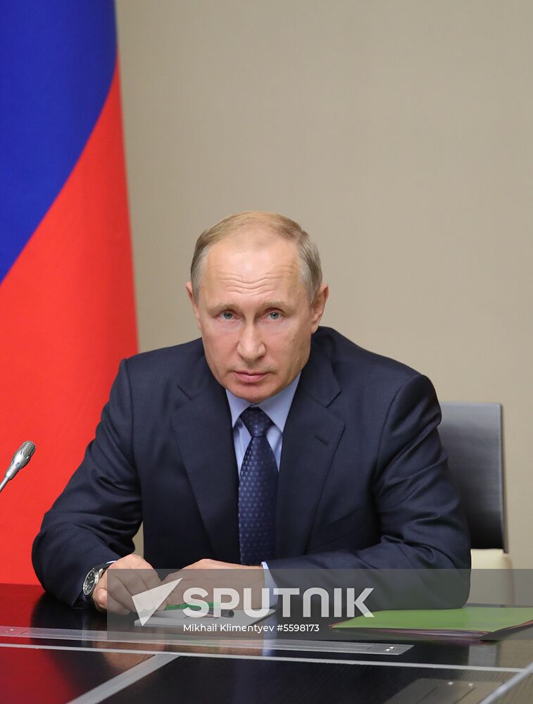 President Vladimir Putin chairs Security Council meeting