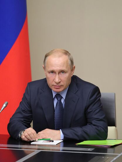 President Vladimir Putin chairs Security Council meeting