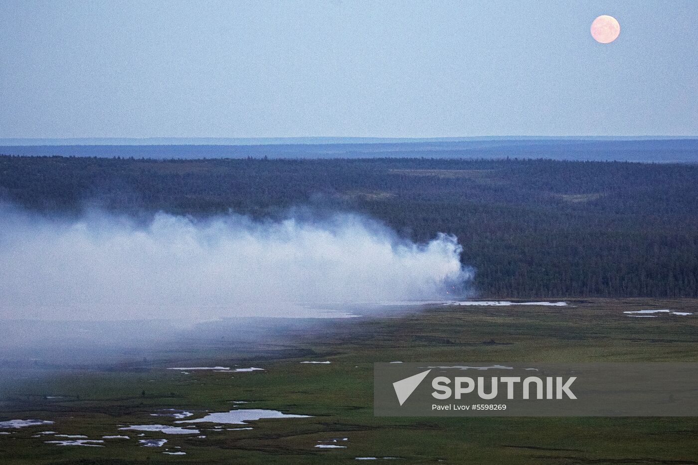 Fire in Murmansk Region