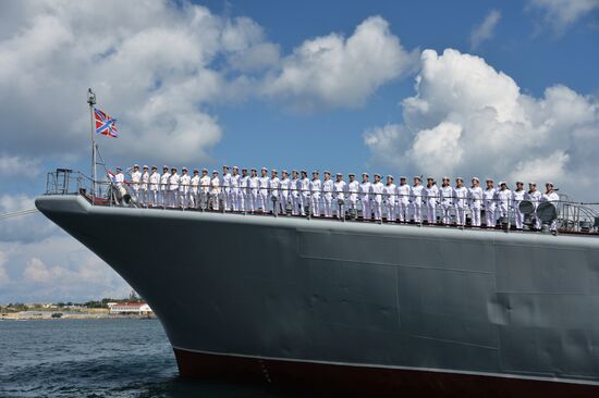 Russian regions stage rehearsals of Navy Day parade