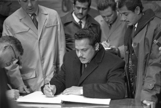 Governmental delegation of People's Democratic Republic of Yemen visits USSR