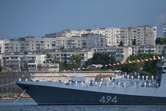 Russian regions stage rehearsals of Navy Day parade