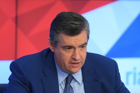 Press conference by Chair of the State Duma Committee for International Affairs Leonid Slutsky