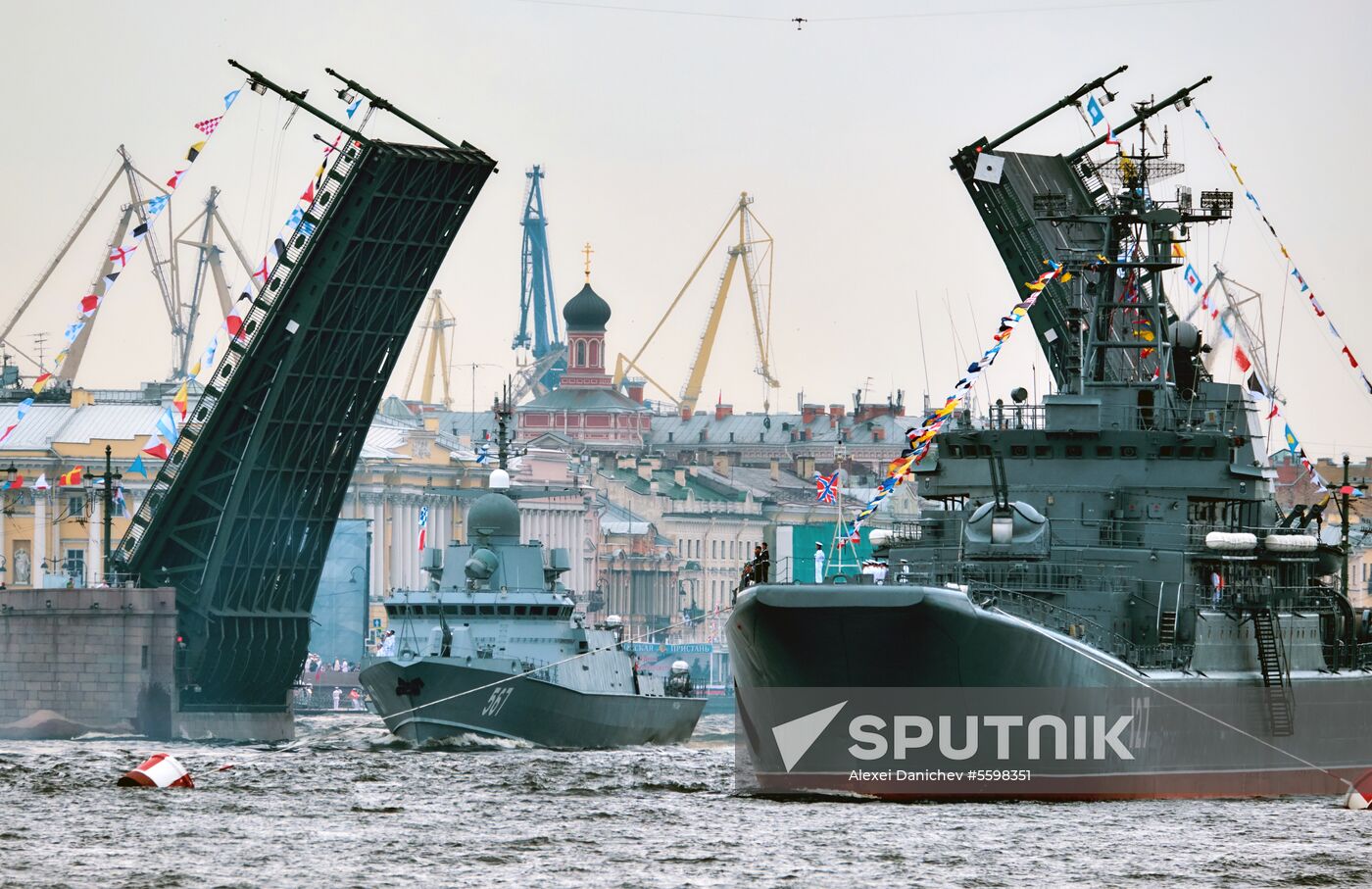 Navy Day parade rehearsal