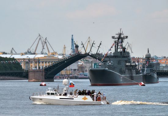Navy Day parade rehearsal