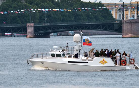 Navy Day parade rehearsal