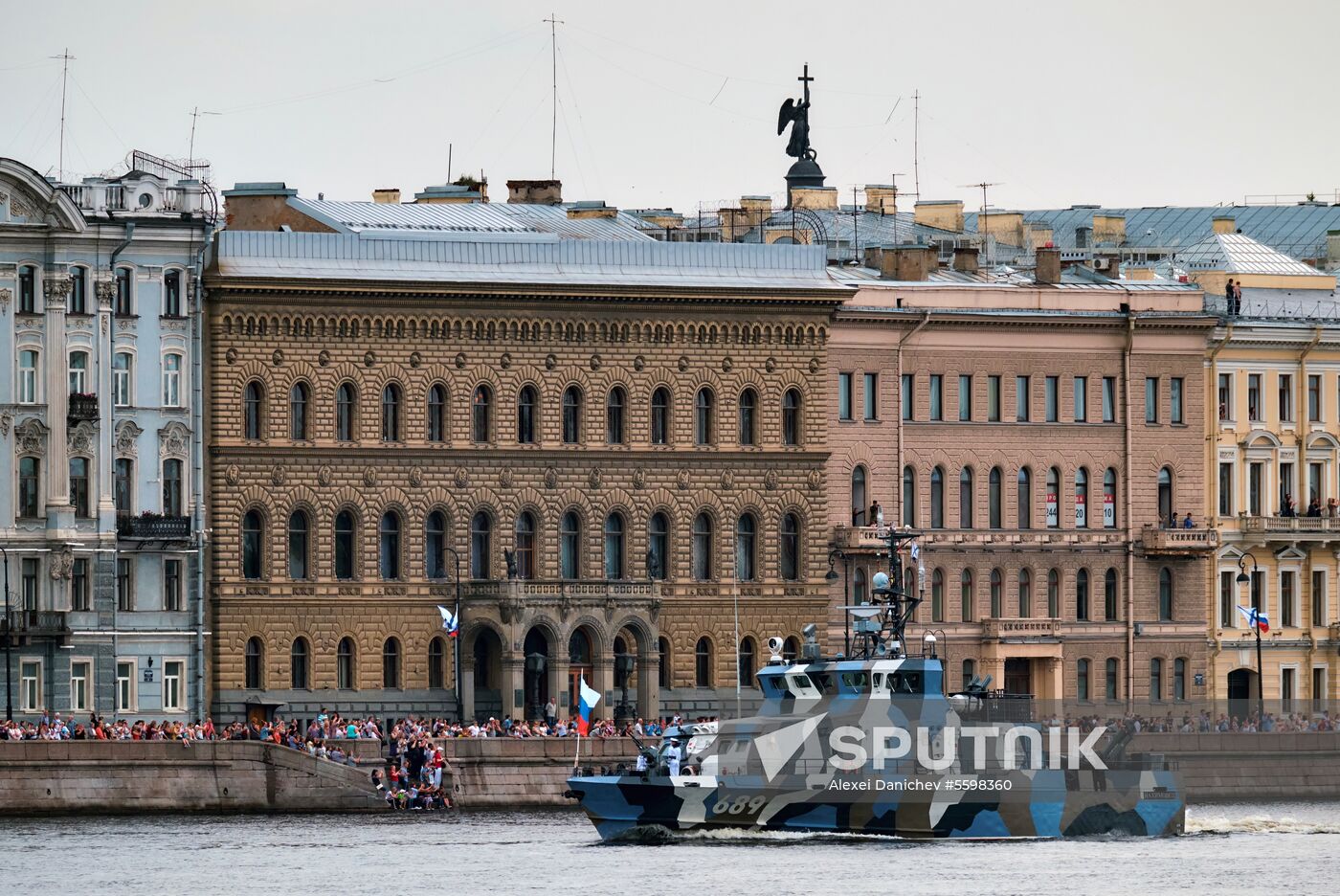 Navy Day parade rehearsal