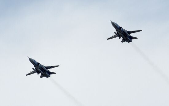 Navy Day parade rehearsal
