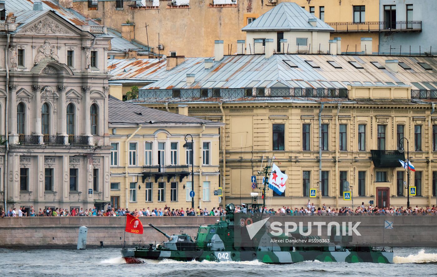 Navy Day parade rehearsal