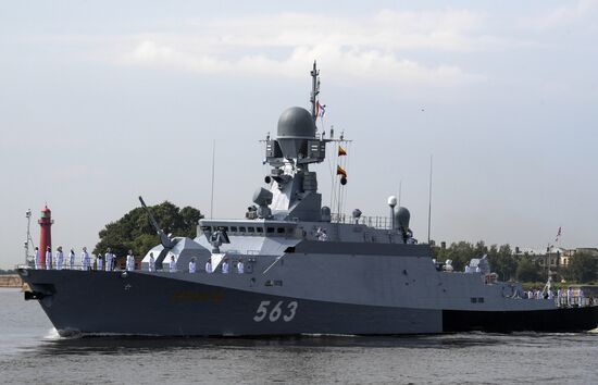 Navy Day parade rehearsal