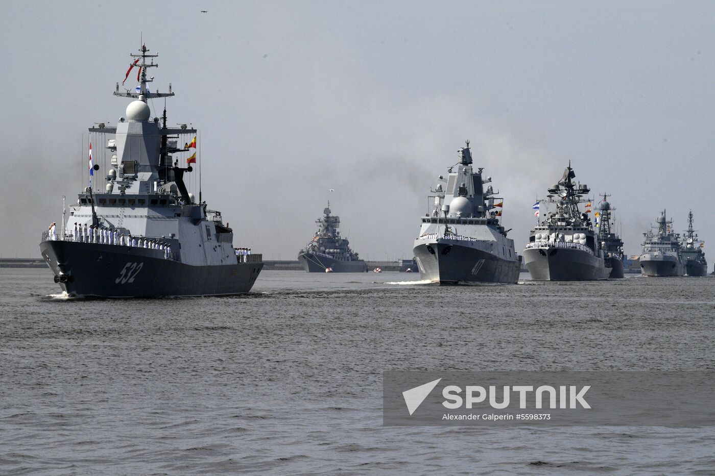 Navy Day parade rehearsal